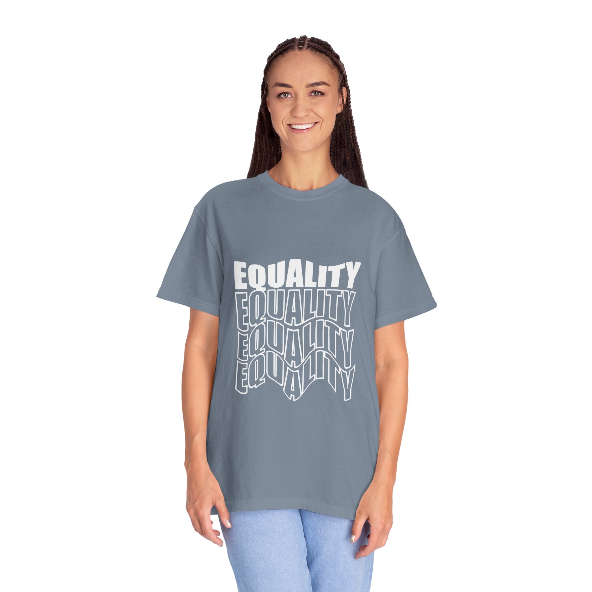 Equality Unisex Garment-Dyed T-shirt | Bold Statement Tee, LGBTQ+ Pride Apparel, Casual Wear, Gift for Activists, Equality Awareness