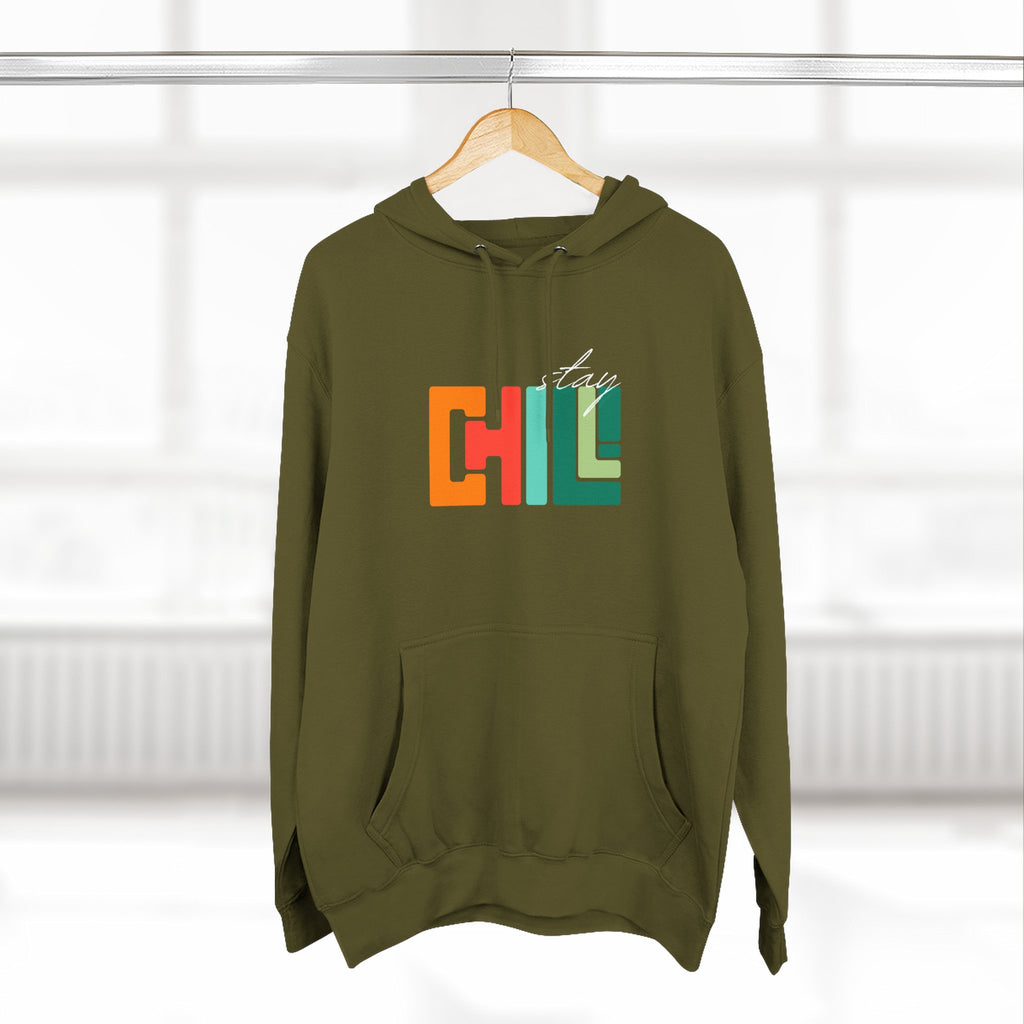 Chill Vibes Three-Panel Fleece Hoodie | Cozy Sweatshirt for Relaxation, Perfect for Gifts, Fashion, and Casual Wear
