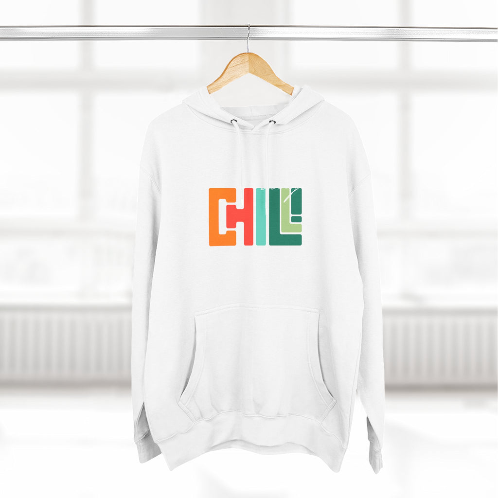 Chill Vibes Three-Panel Fleece Hoodie | Cozy Sweatshirt for Relaxation, Perfect for Gifts, Fashion, and Casual Wear