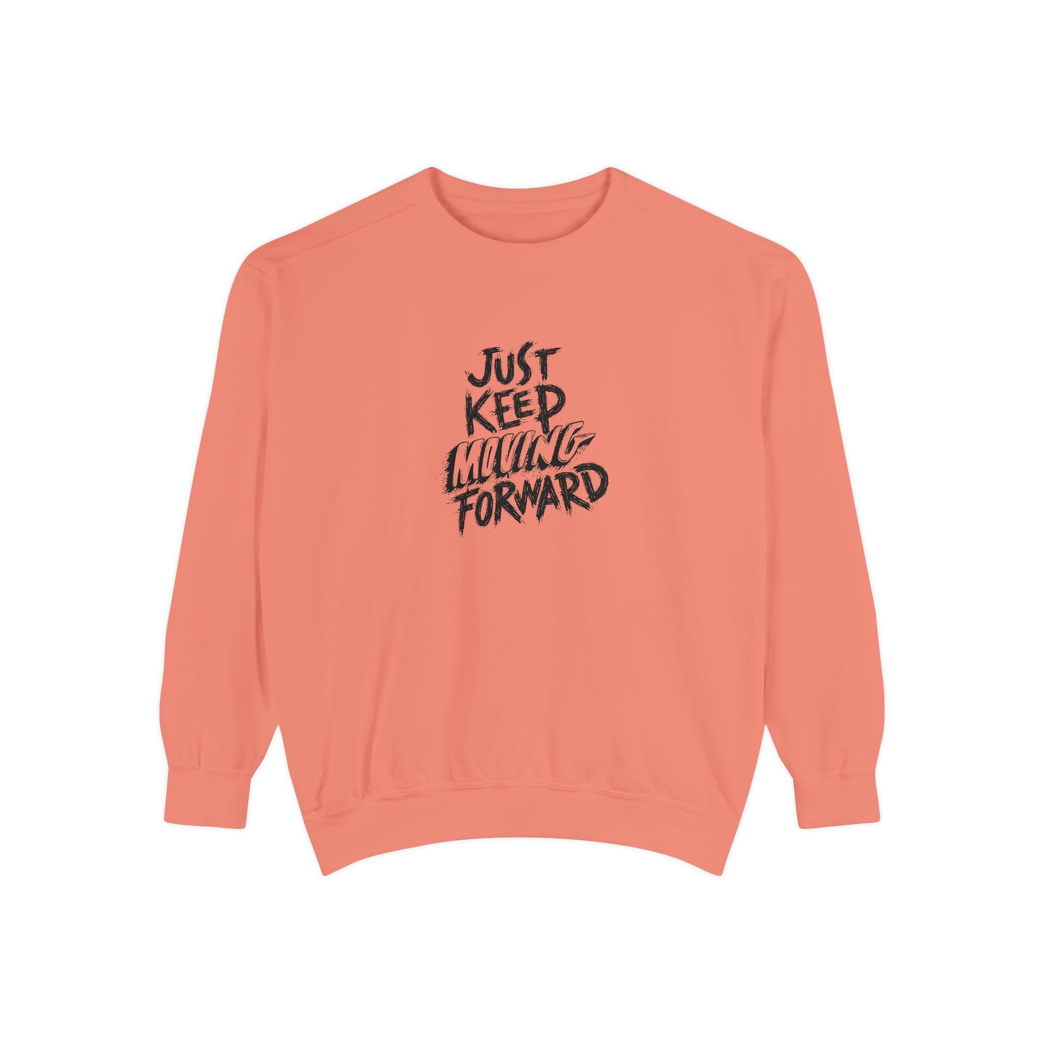 Motivational Sweatshirt - Just Keep Moving Forward, Unisex Garment-Dyed Crewneck, Cozy Gift, Inspirational Apparel, Perfect for Every [...]