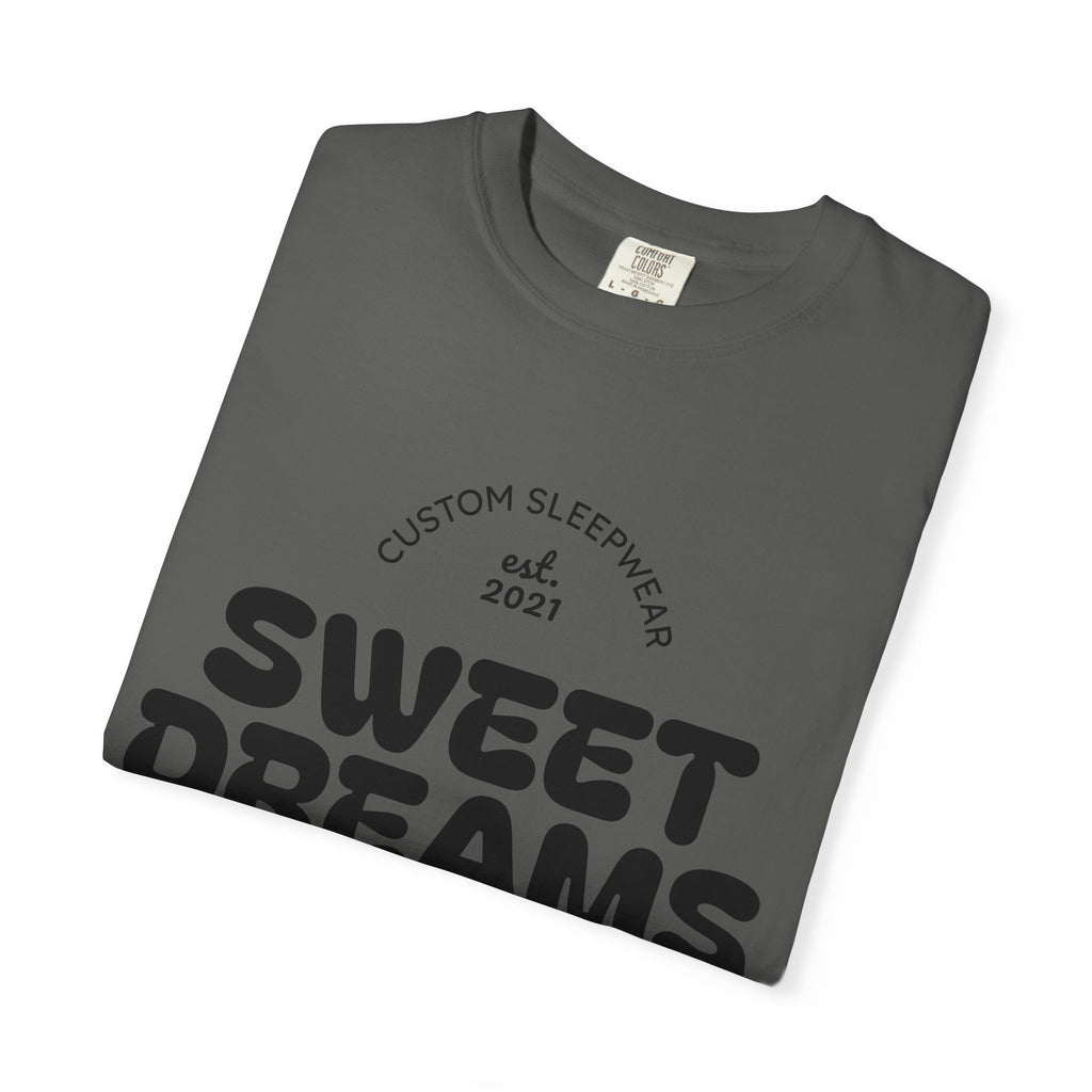 Custom Sweet Dreams T-Shirt, Unisex Sleepwear, Relaxed Fit Tee, Cozy Gift for Sleep Lovers, Lounge Wear, Dreamy Apparel