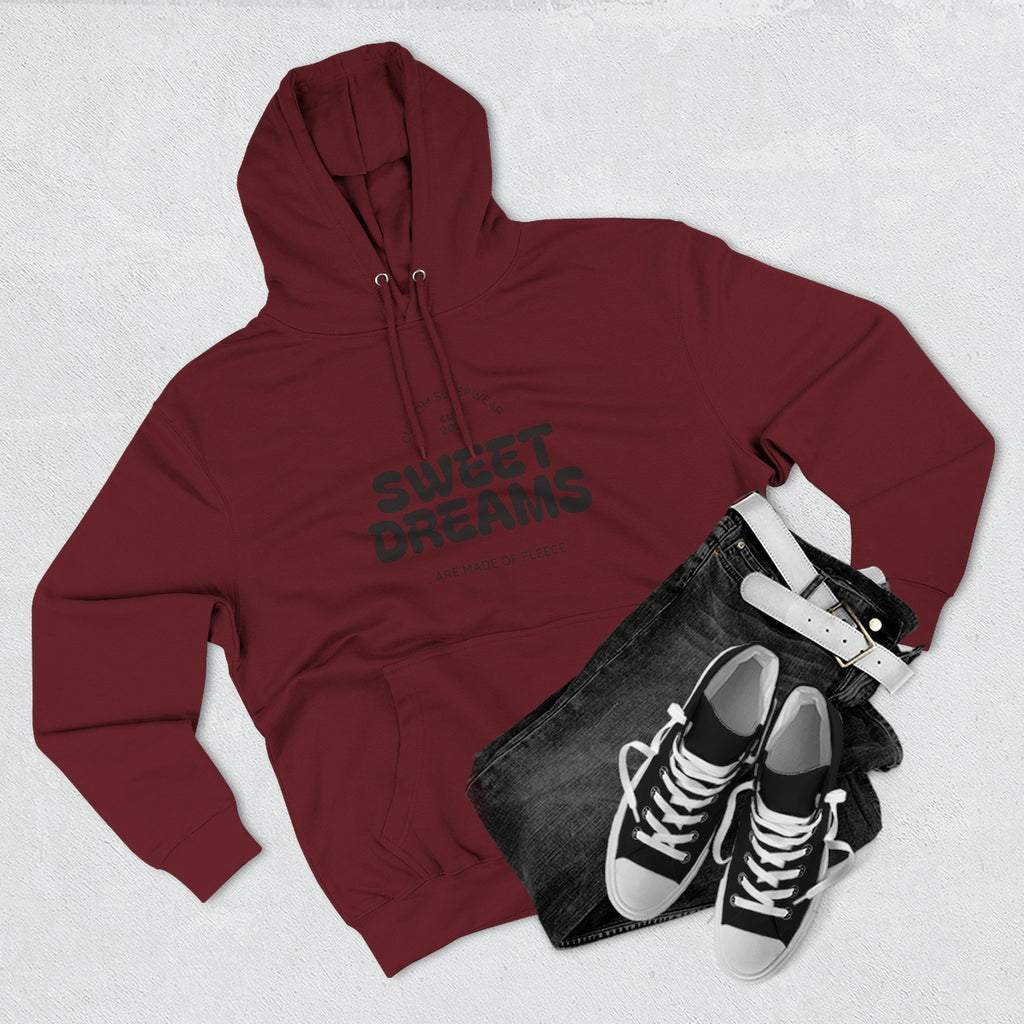 Cozy Sweet Dreams Hoodie, Fleece Pullover for Relaxation, Gift for Dreamers, Perfect for Sleepovers, Casual Wear