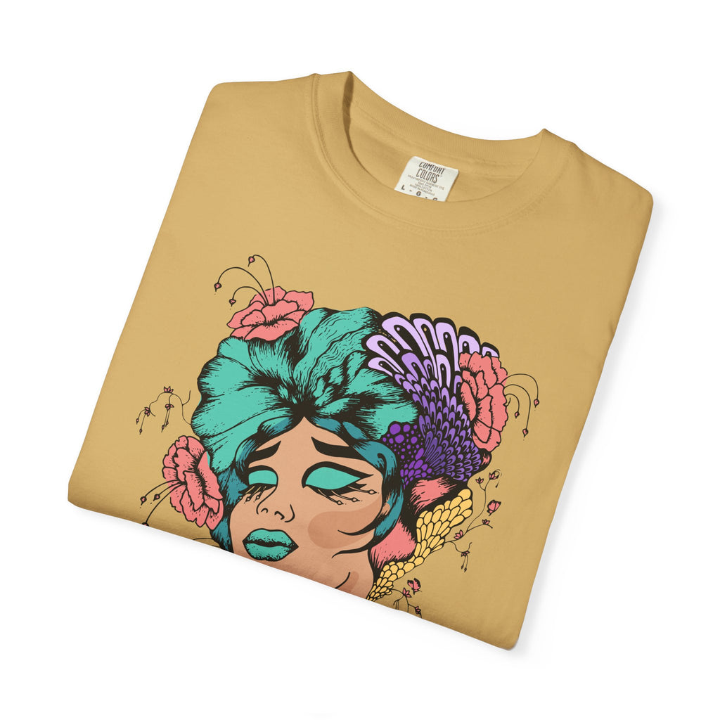 Floral Fantasy T-Shirt | Artistic Graphic Tee for Nature Lovers, Unique Gift, Casual Wear, Eco-Friendly Fashion