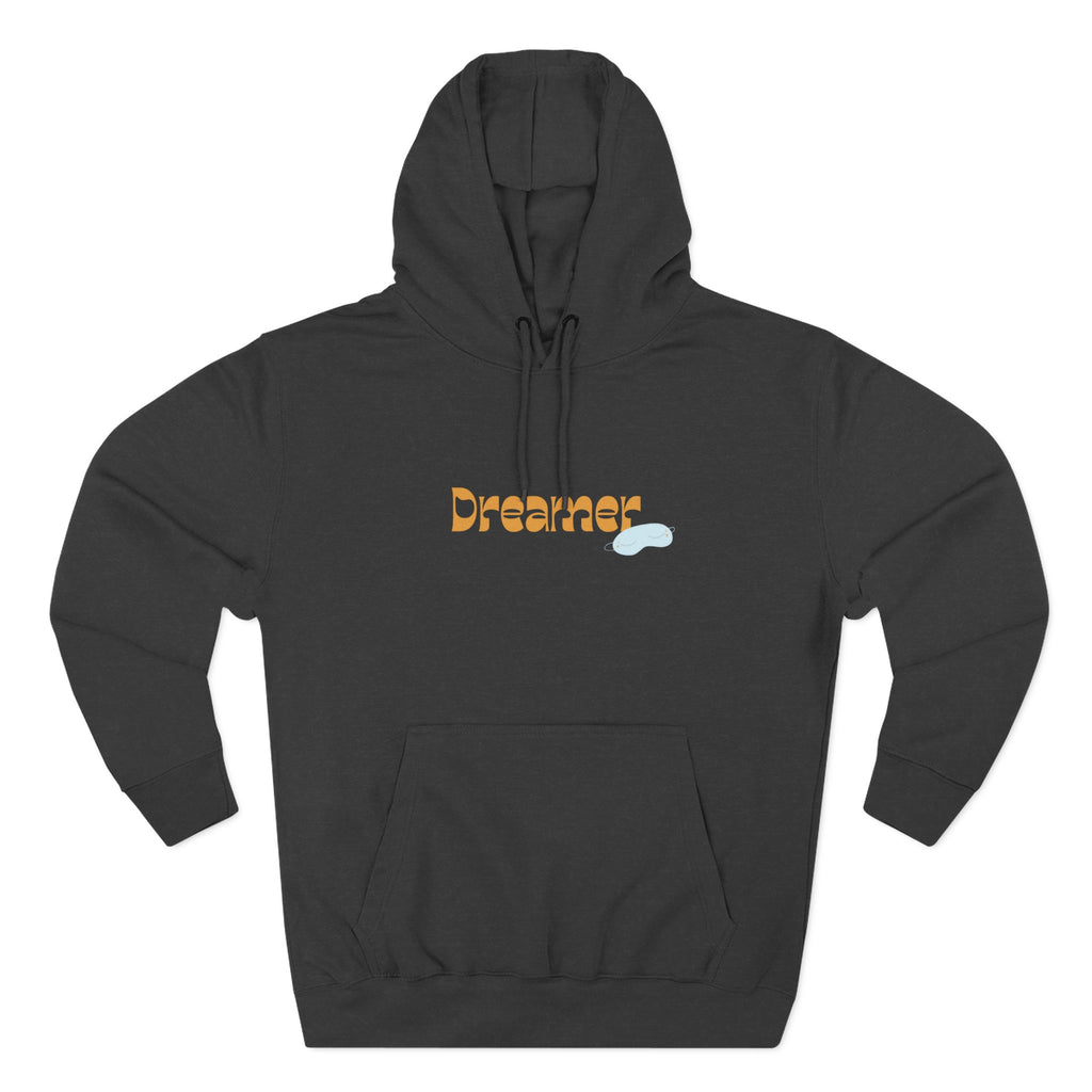 Dreamer Three-Panel Fleece Hoodie | Cozy Sweatshirt, Gift for Dreamers, Casual Wear, Inspirational Apparel, Everyday Comfort