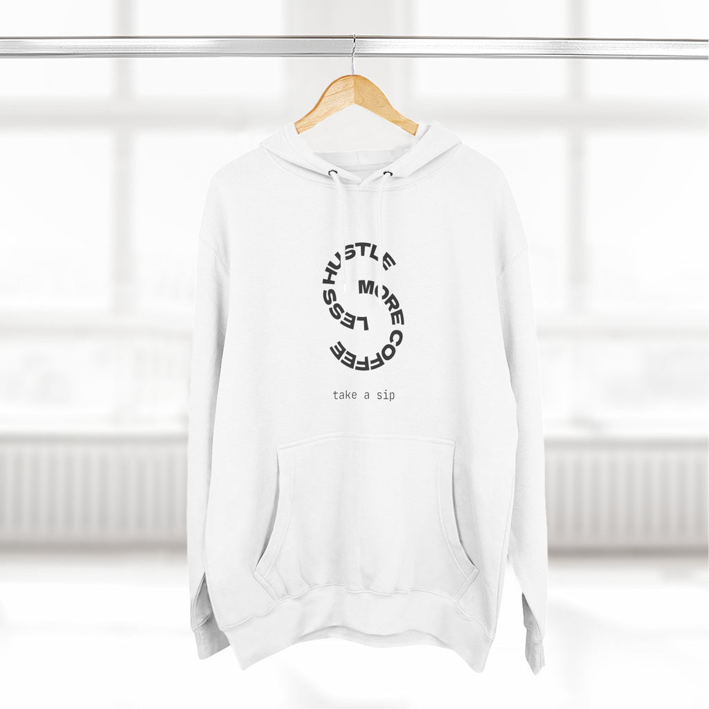 Cozy Coffee Lover's Hoodie, Fleece Sweatshirt, Relaxed Casual Wear, Gift for Coffee Enthusiasts, Perfect for Winter