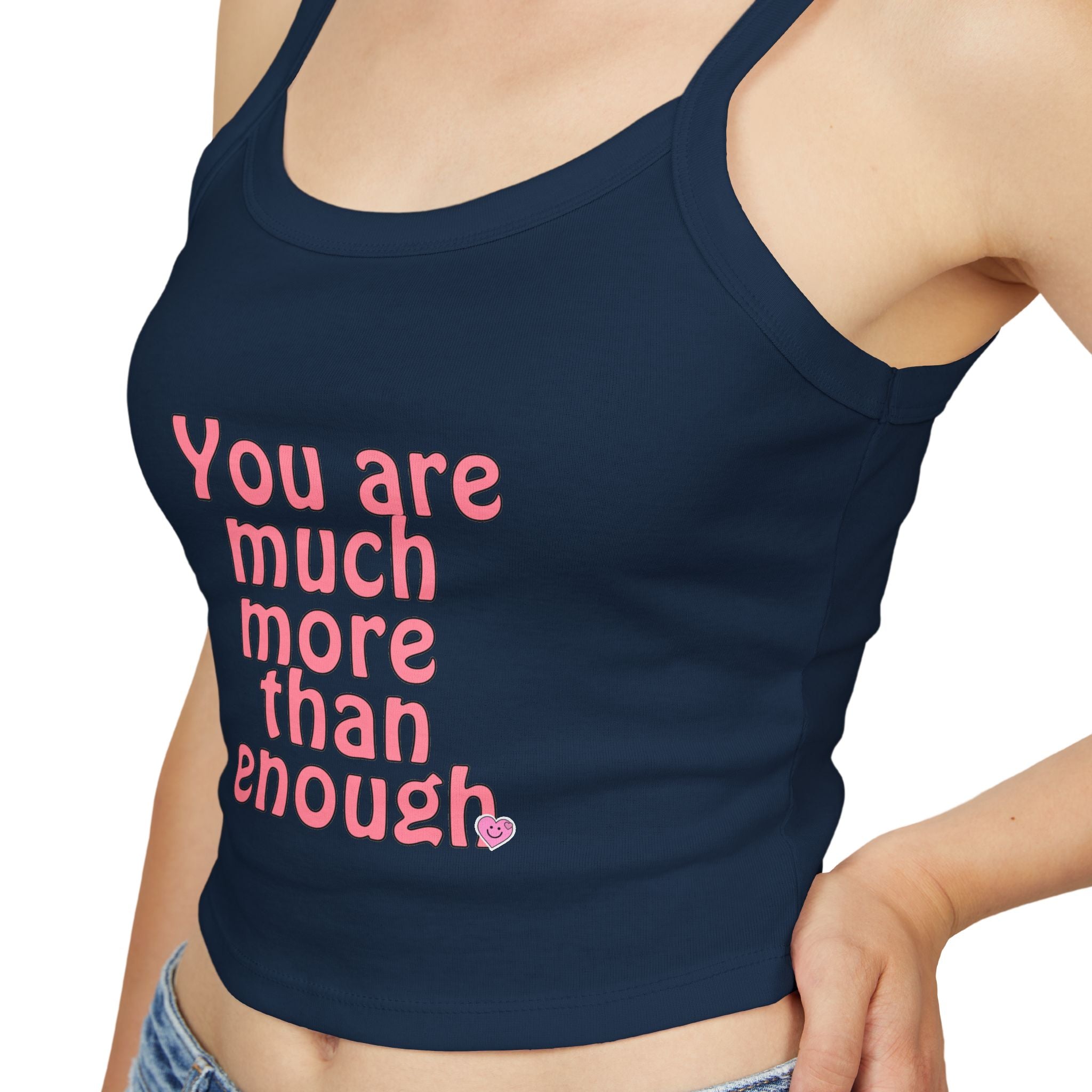 Empowering Women's Spaghetti Strap Tank Top, Motivational Crop Top, Summer Fashion, Gift for Her, Positive Affirmation Shirt, [...]