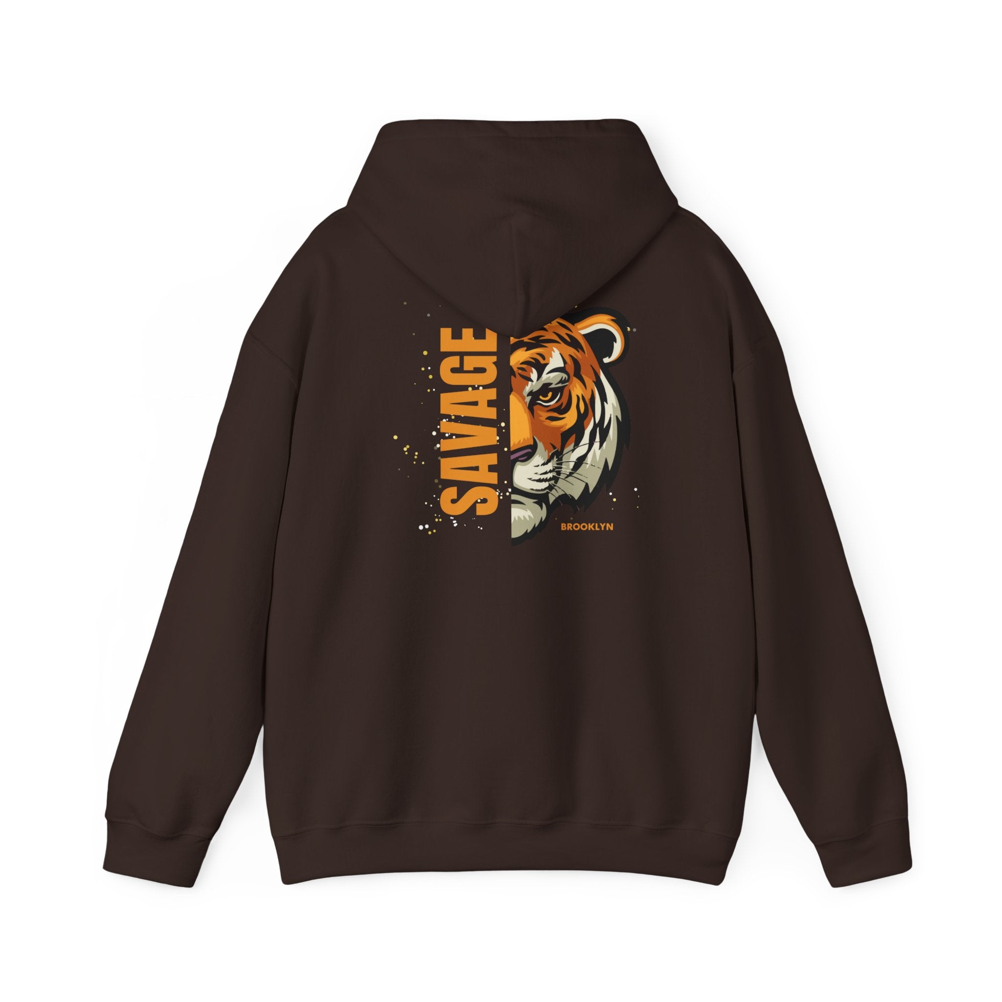 Savage Tiger Unisex Hoodie, Vintage Sweatshirt, Animal Lovers Apparel, Gift for Him/Her, Casual Streetwear, Cozy Layering