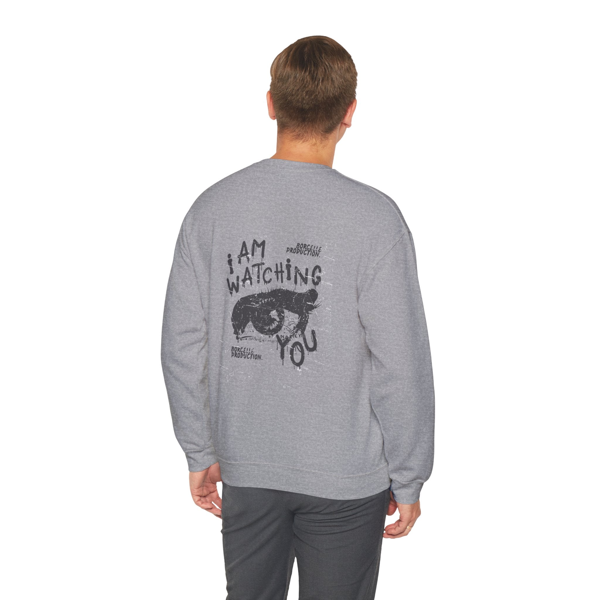 I Am Watching You Sweatshirt, Cozy Unisex Crewneck, Casual Gift, Eye-Catching Design, Trendy Fashion Statement