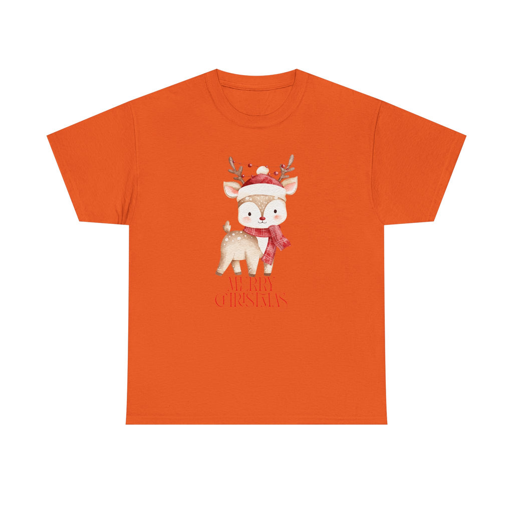 Kids' Cute Reindeer Christmas Tee – Merry Christmas Woodland Holiday Shirt