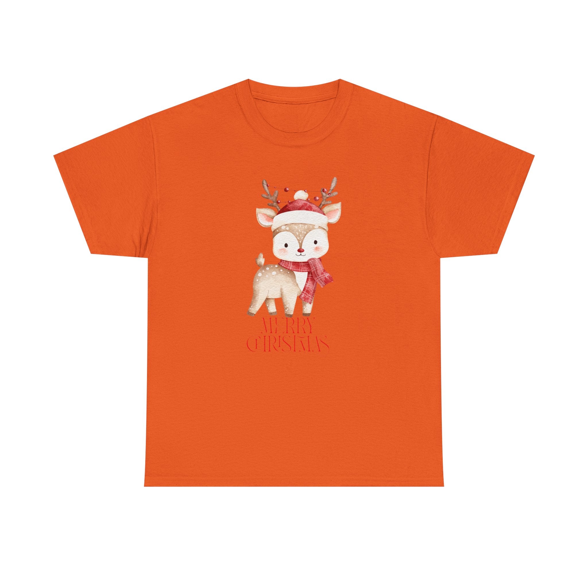 Kids' Cute Reindeer Christmas Tee – Merry Christmas Woodland Holiday Shirt