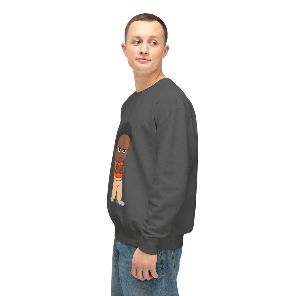 Playful Cartoon Crewneck Sweatshirt | Funny Lightweight Sweatshirt for Kids & Teens, Birthday Gift, Casualwear, Seasonal Comfort