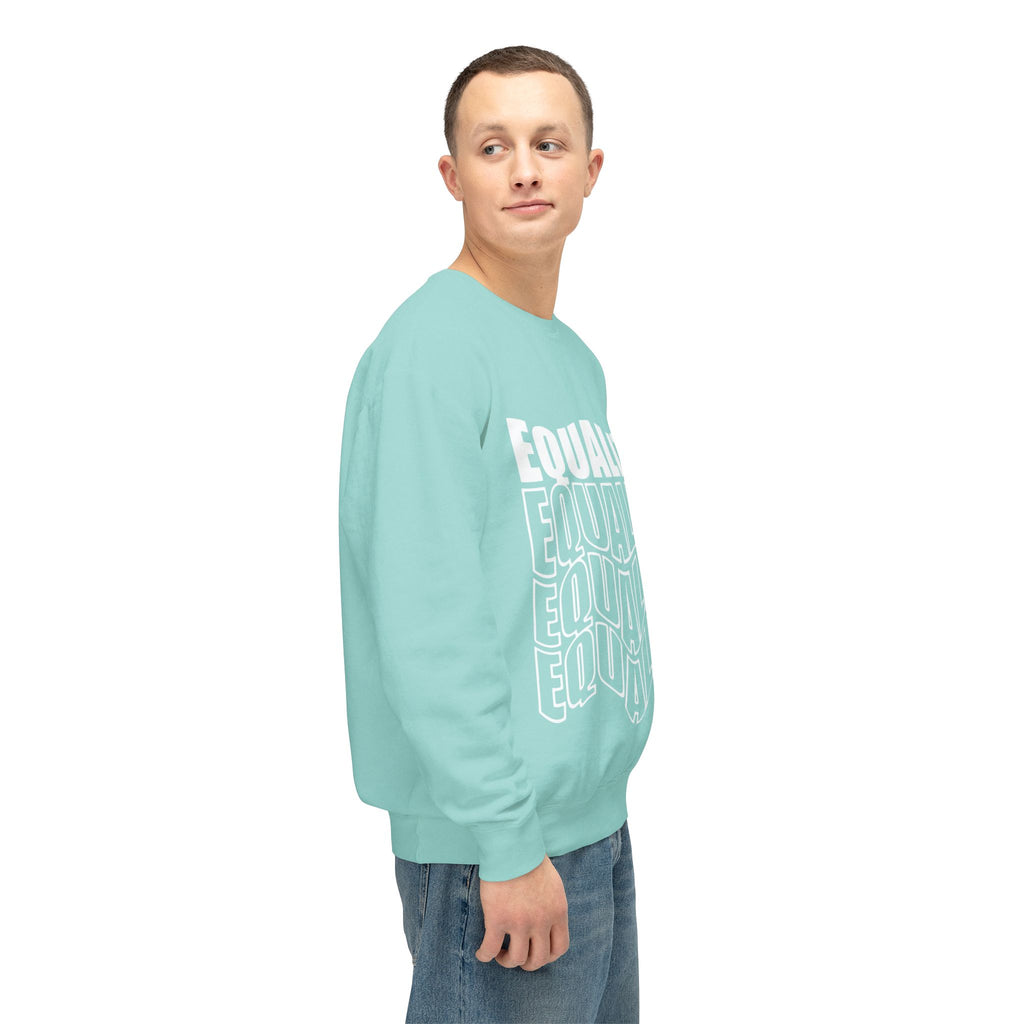 Equality Crewneck Sweatshirt | Unisex Lightweight Pullover, Casual Wear, Equality Message, Gift for Activists, Everyday Comfort