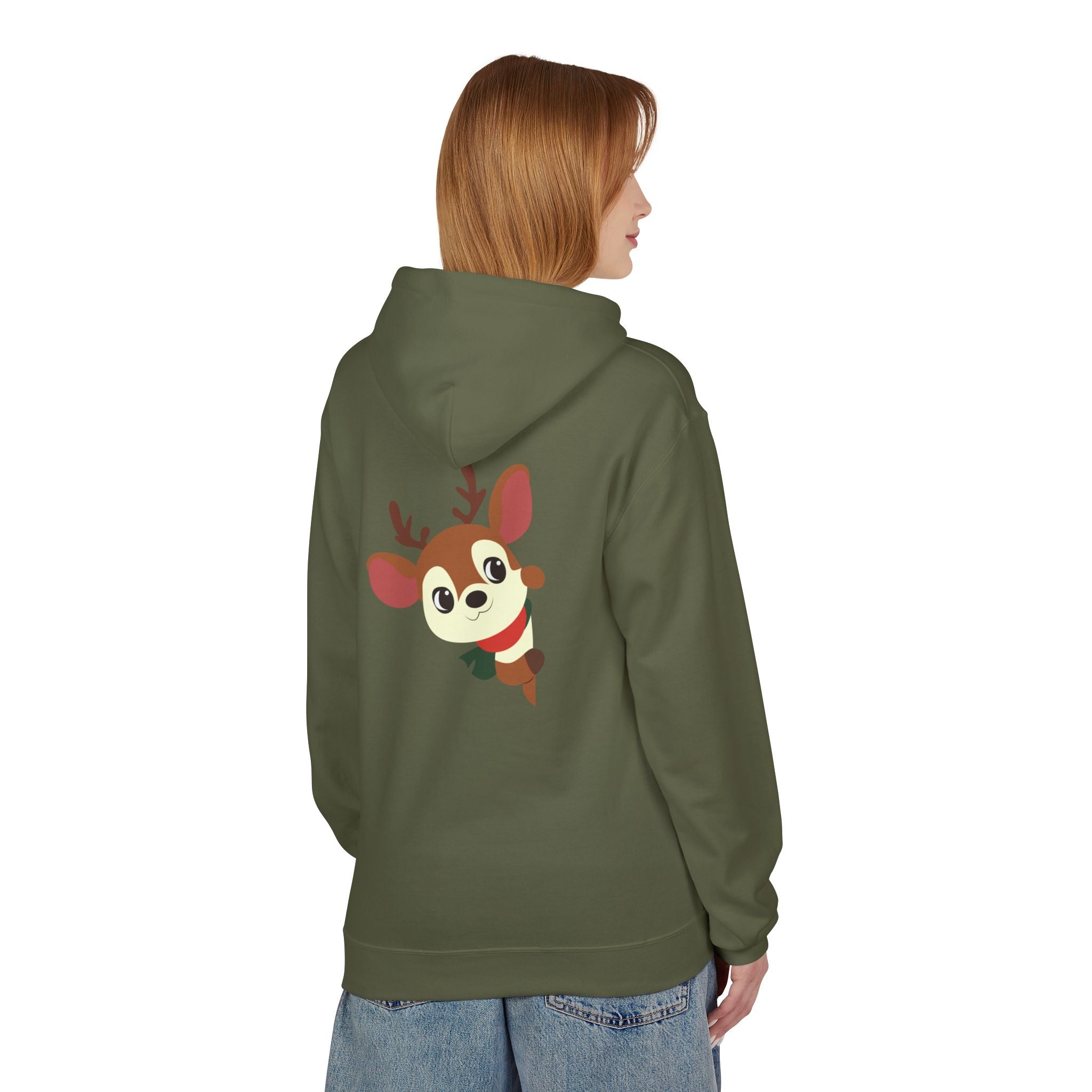Reindeer Cheer Hoodie — "Tis the Season" Holiday Pullover