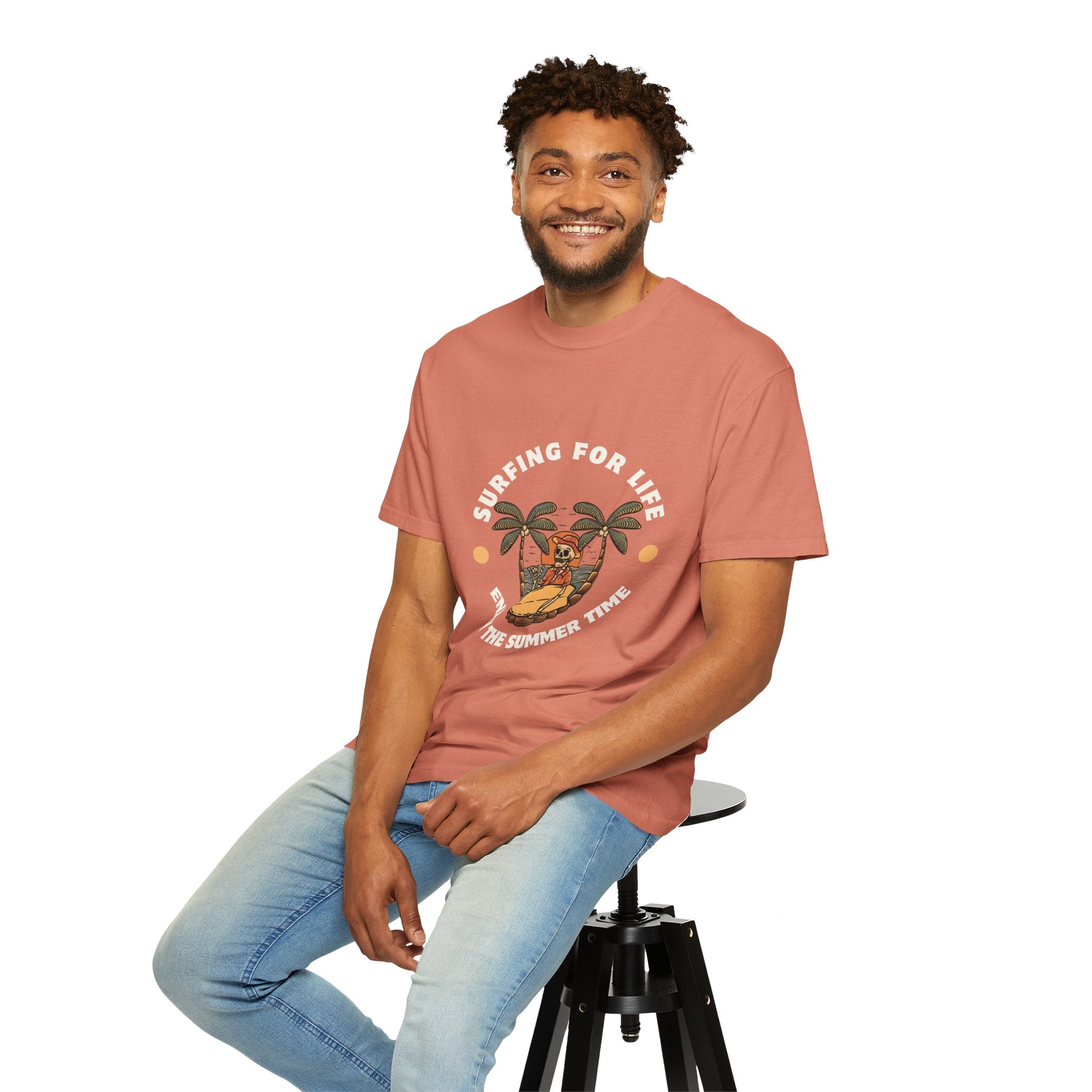 Surfing for Life T-Shirt | Vintage Summer Vibe Tee | Perfect for Beach Days, Surf Lovers, Summer Parties, Adventure Seekers