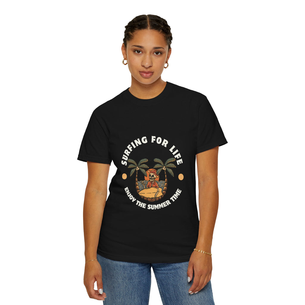 Surfing for Life T-Shirt | Vintage Summer Vibe Tee | Perfect for Beach Days, Surf Lovers, Summer Parties, Adventure Seekers