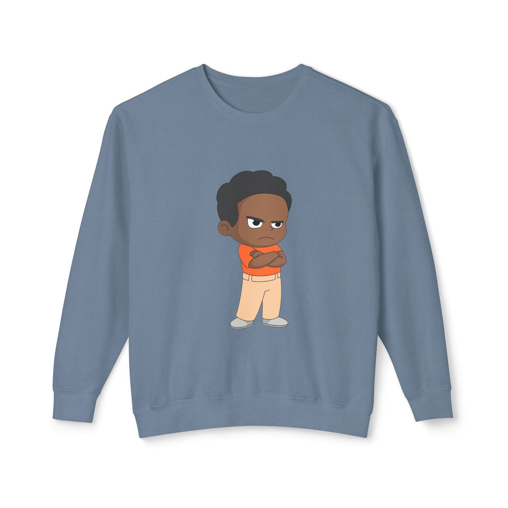 Playful Cartoon Crewneck Sweatshirt | Funny Lightweight Sweatshirt for Kids & Teens, Birthday Gift, Casualwear, Seasonal Comfort