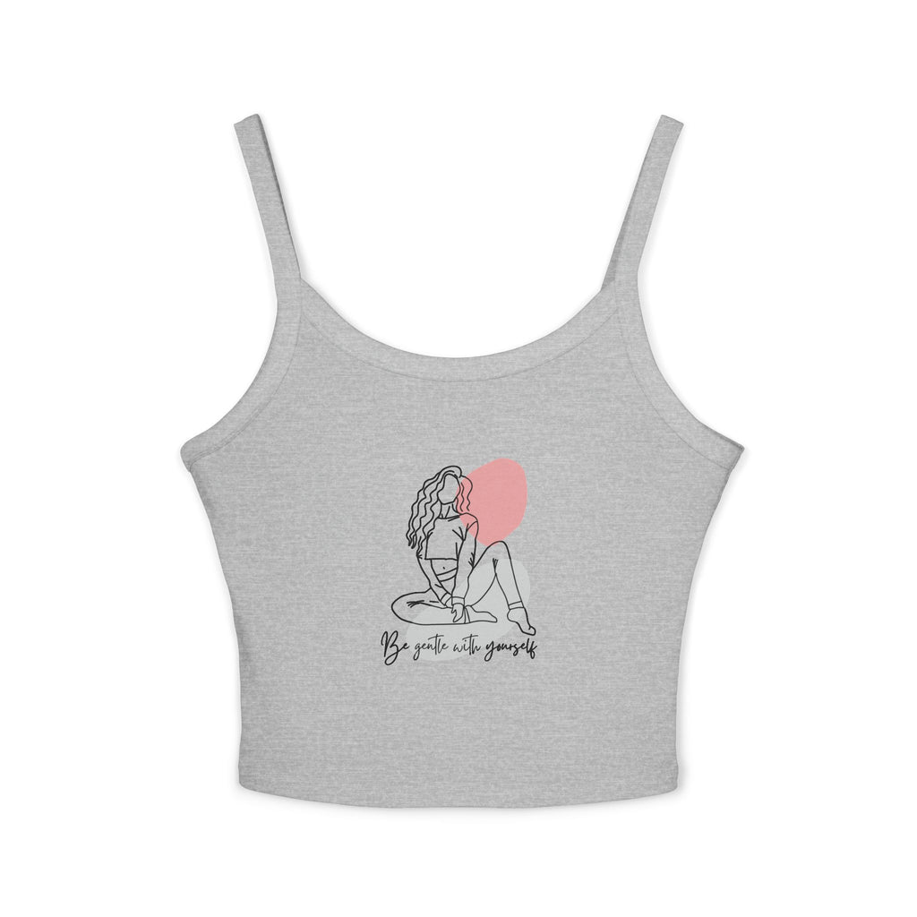 Stylish Women's Spaghetti Strap Tank Top - Body Positivity, Graphic Tank, Summer Wear, Casual Top, Everyday Apparel