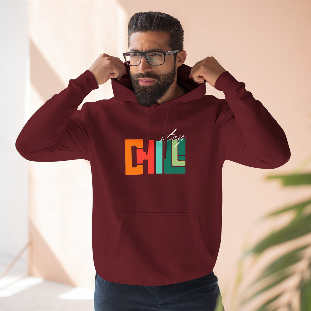 Chill Vibes Three-Panel Fleece Hoodie | Cozy Sweatshirt for Relaxation, Perfect for Gifts, Fashion, and Casual Wear