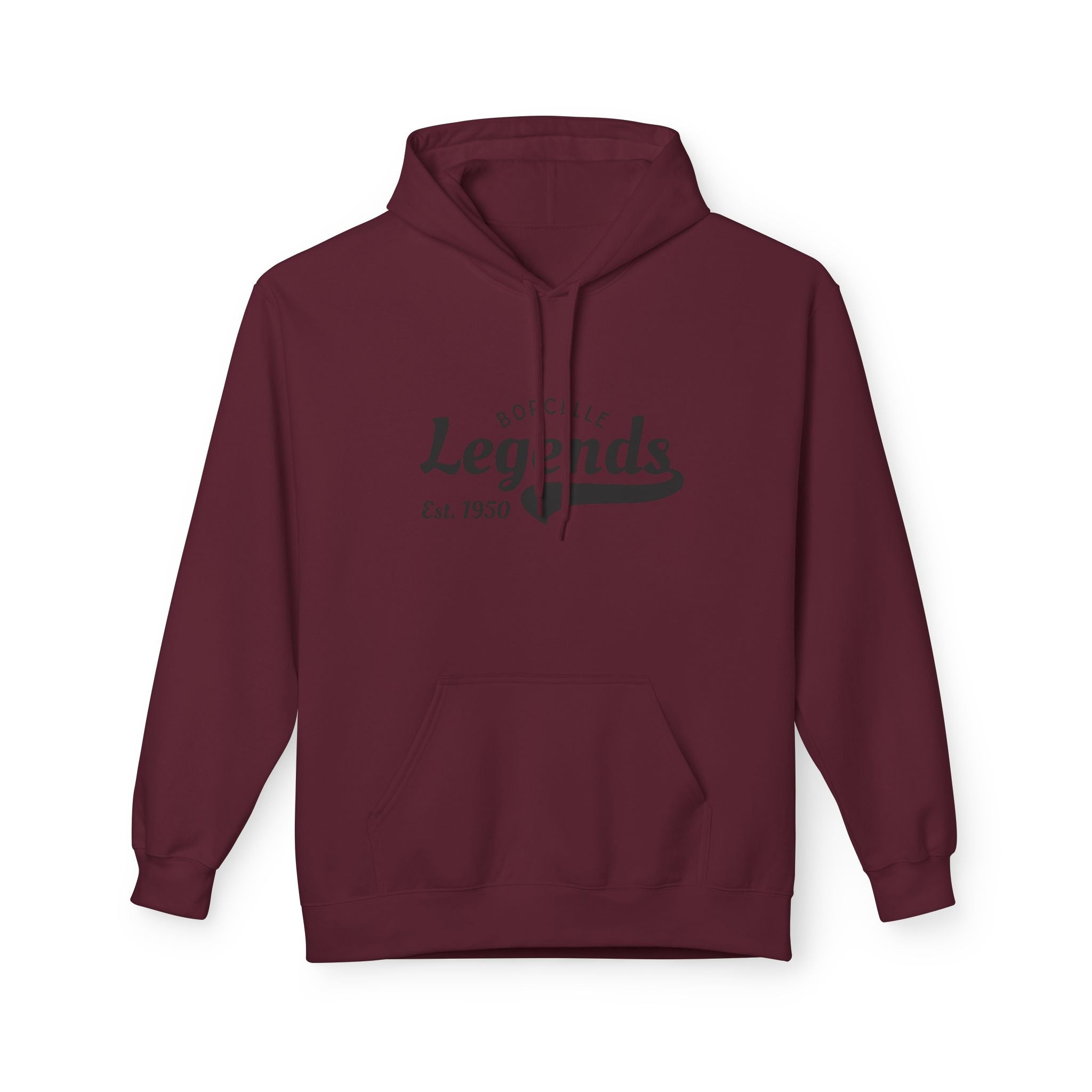Retro Legends Fleece Hoodie, Cozy Unisex Sweatshirt, Perfect Gift for Sports Lovers, Casual Wear, Est. 1950