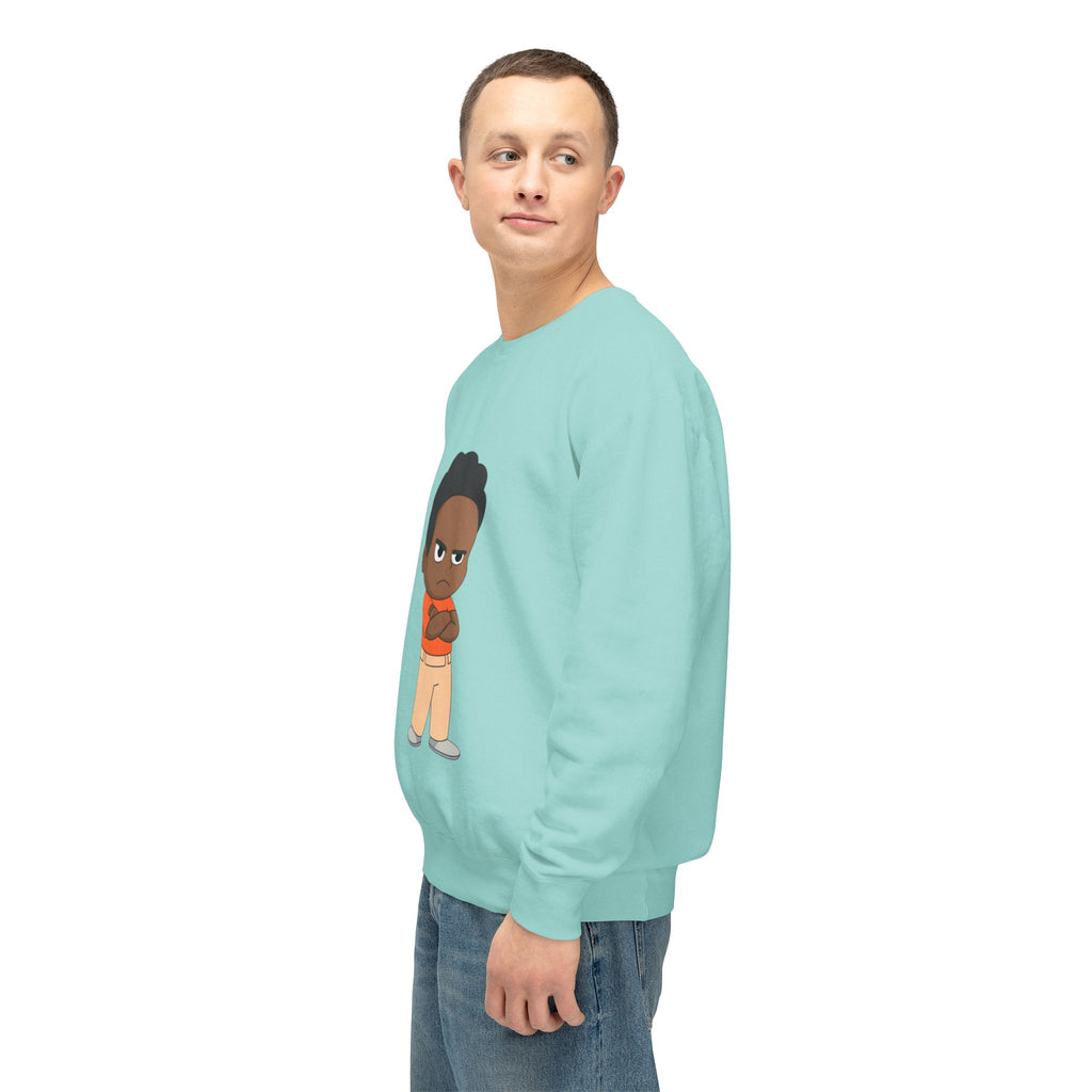 Playful Cartoon Crewneck Sweatshirt | Funny Lightweight Sweatshirt for Kids & Teens, Birthday Gift, Casualwear, Seasonal Comfort