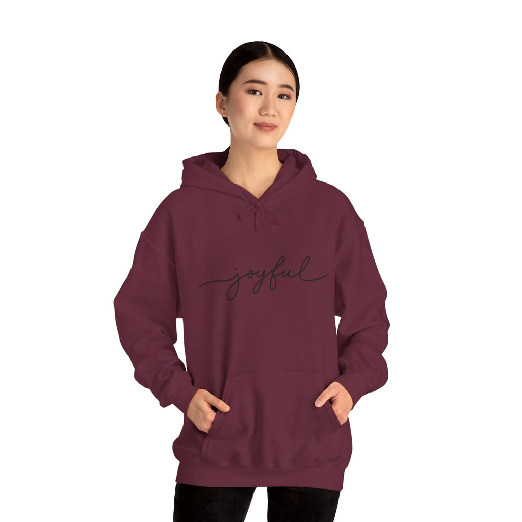 Joyful Hoodie for Comfort and Cheer, Unisex Sweatshirt for Gifts, Everyday Wear, Cozy Handmade Apparel, Celebration Outfit, Relaxed Style