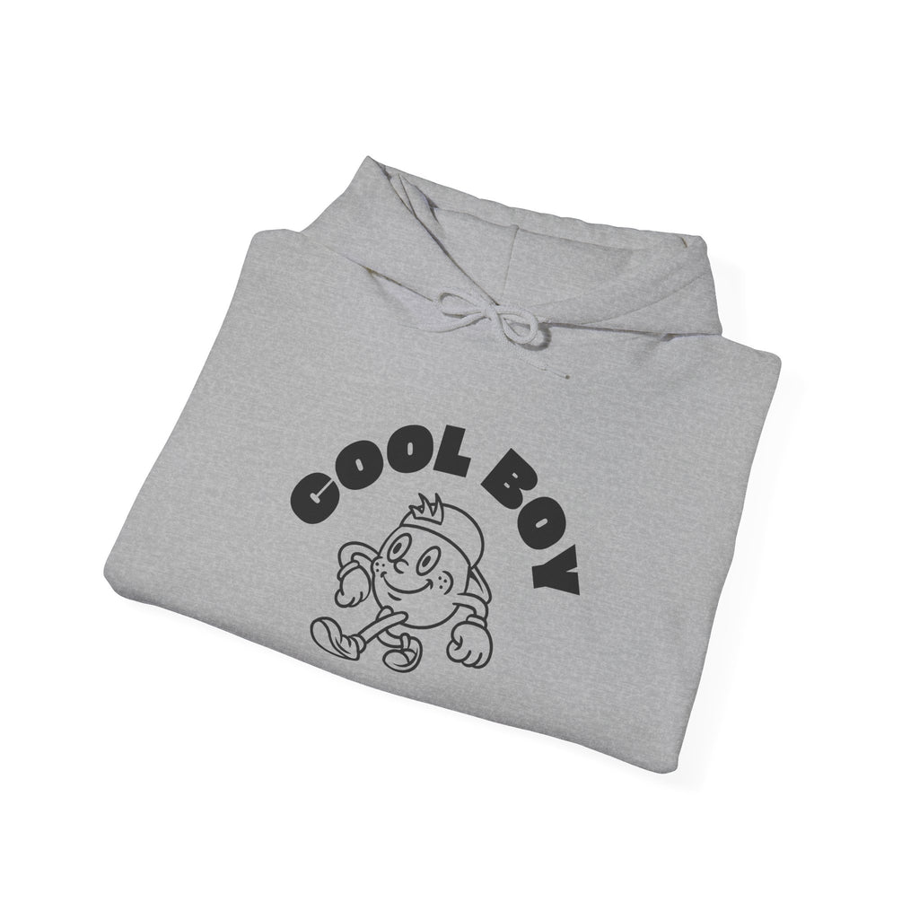 Cool Boy Unisex Hooded Sweatshirt, Casualwear for Teens, Gift for Him, Cozy Layering, Streetwear Style, Everyday Comfort