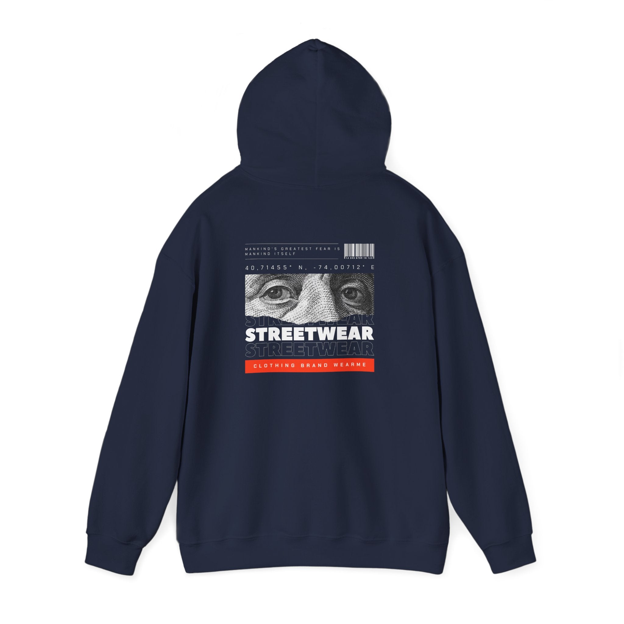 Urban Streetwear Hoodie, Unisex Heavy Blend Sweatshirt, Graphic Pullover, Street Fashion, Casual Wear, Holiday Gift, Cool Outfit