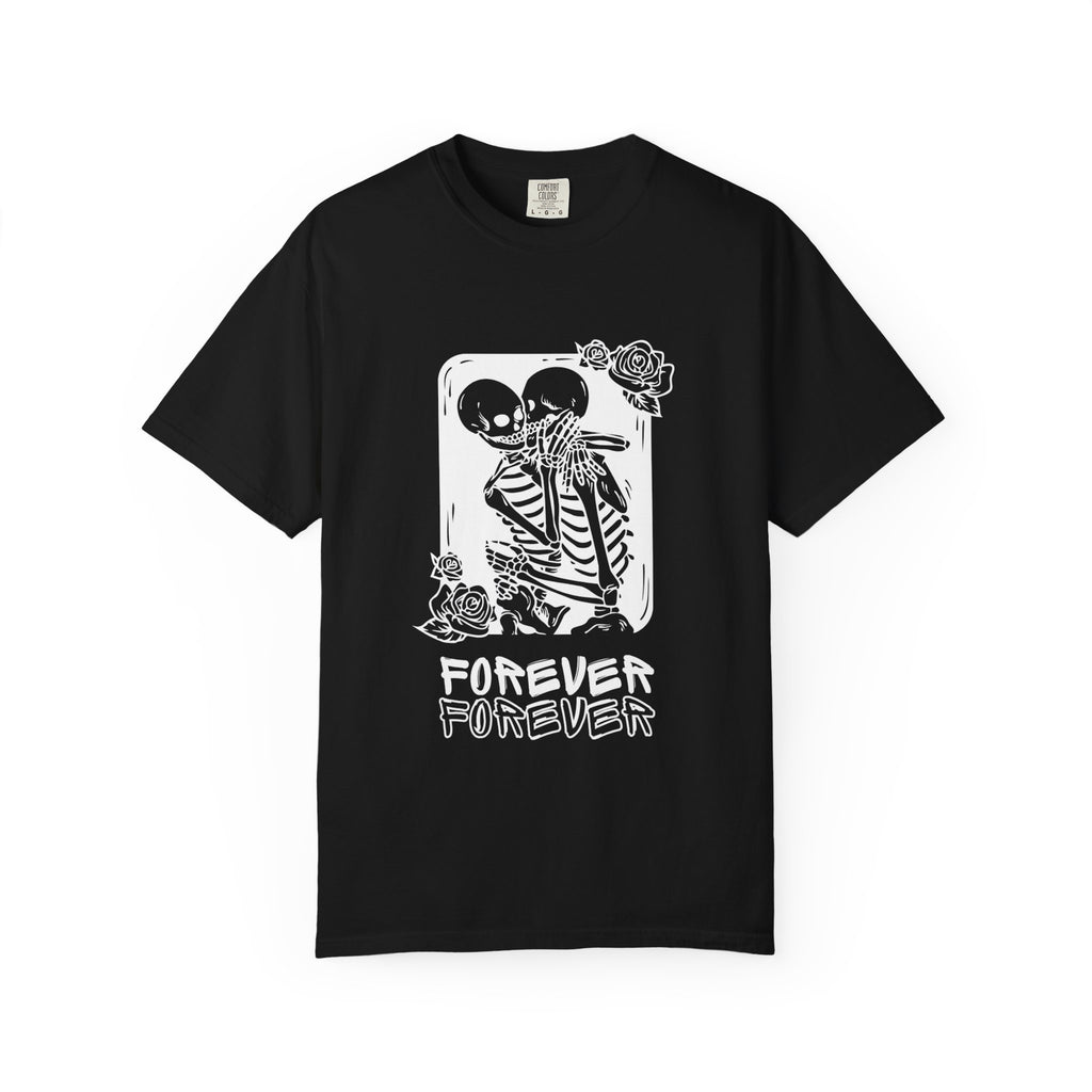 Forever Friends Skeleton T-shirt, Casual Unisex Tee, Halloween Style, Comfortable Wear, Gift for Friends