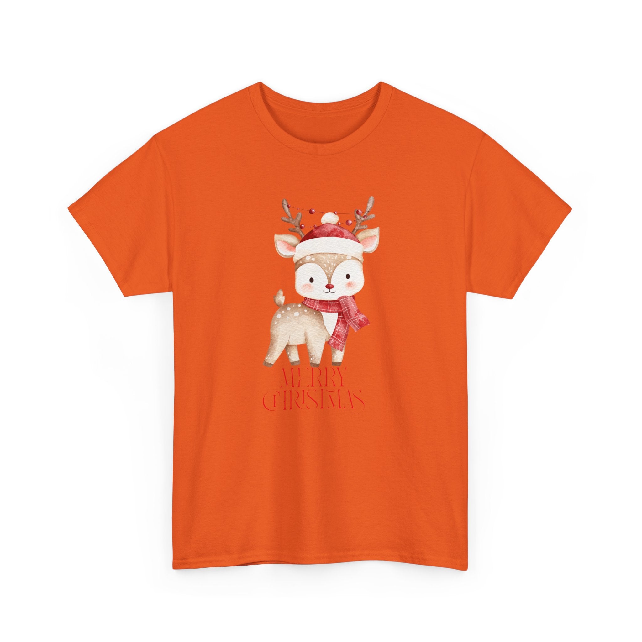 Kids' Cute Reindeer Christmas Tee – Merry Christmas Woodland Holiday Shirt