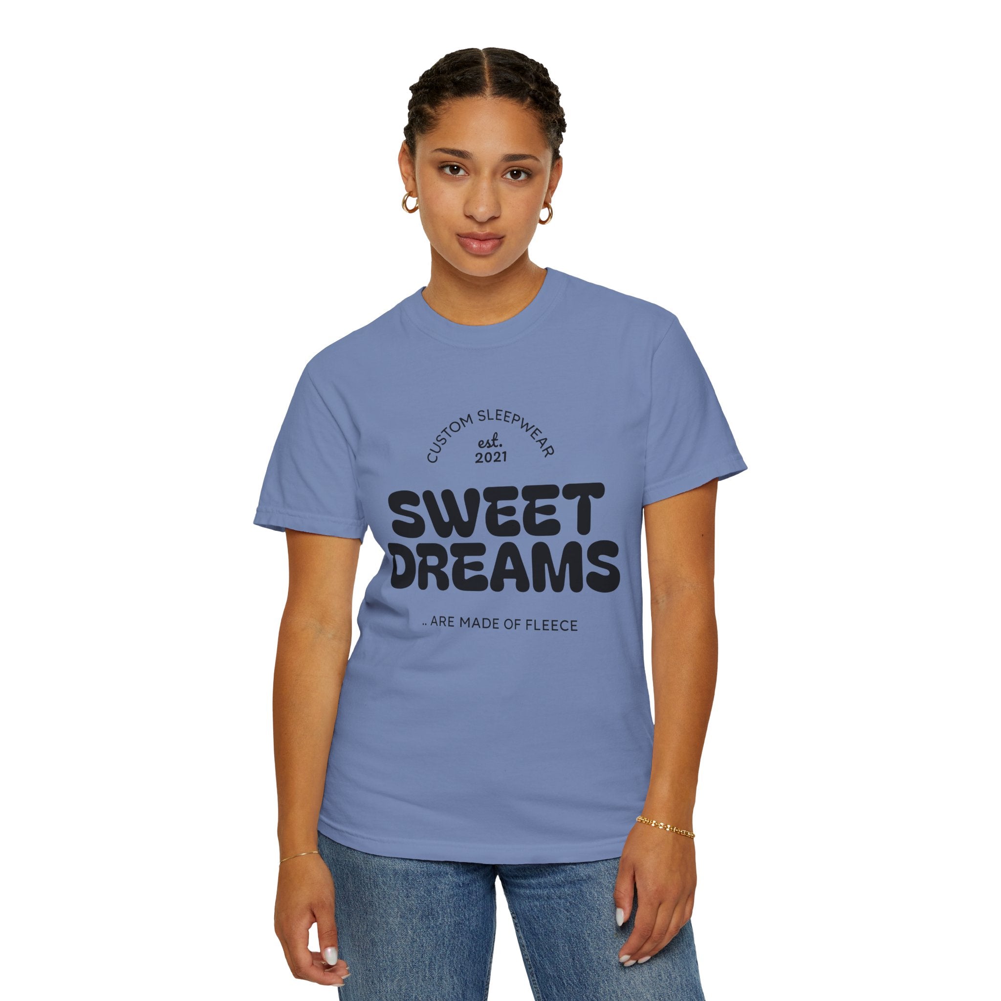 Custom Sweet Dreams T-Shirt, Unisex Sleepwear, Relaxed Fit Tee, Cozy Gift for Sleep Lovers, Lounge Wear, Dreamy Apparel