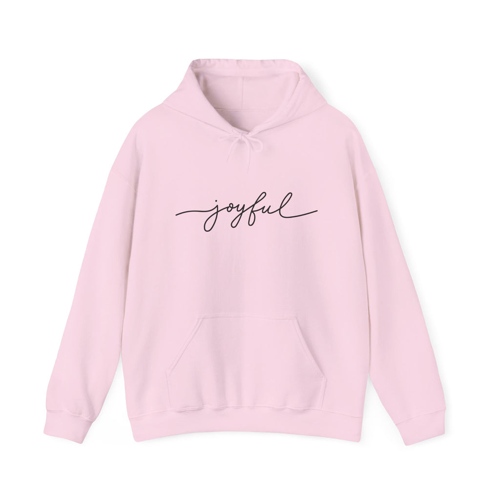 Joyful Hoodie for Comfort and Cheer, Unisex Sweatshirt for Gifts, Everyday Wear, Cozy Handmade Apparel, Celebration Outfit, Relaxed Style