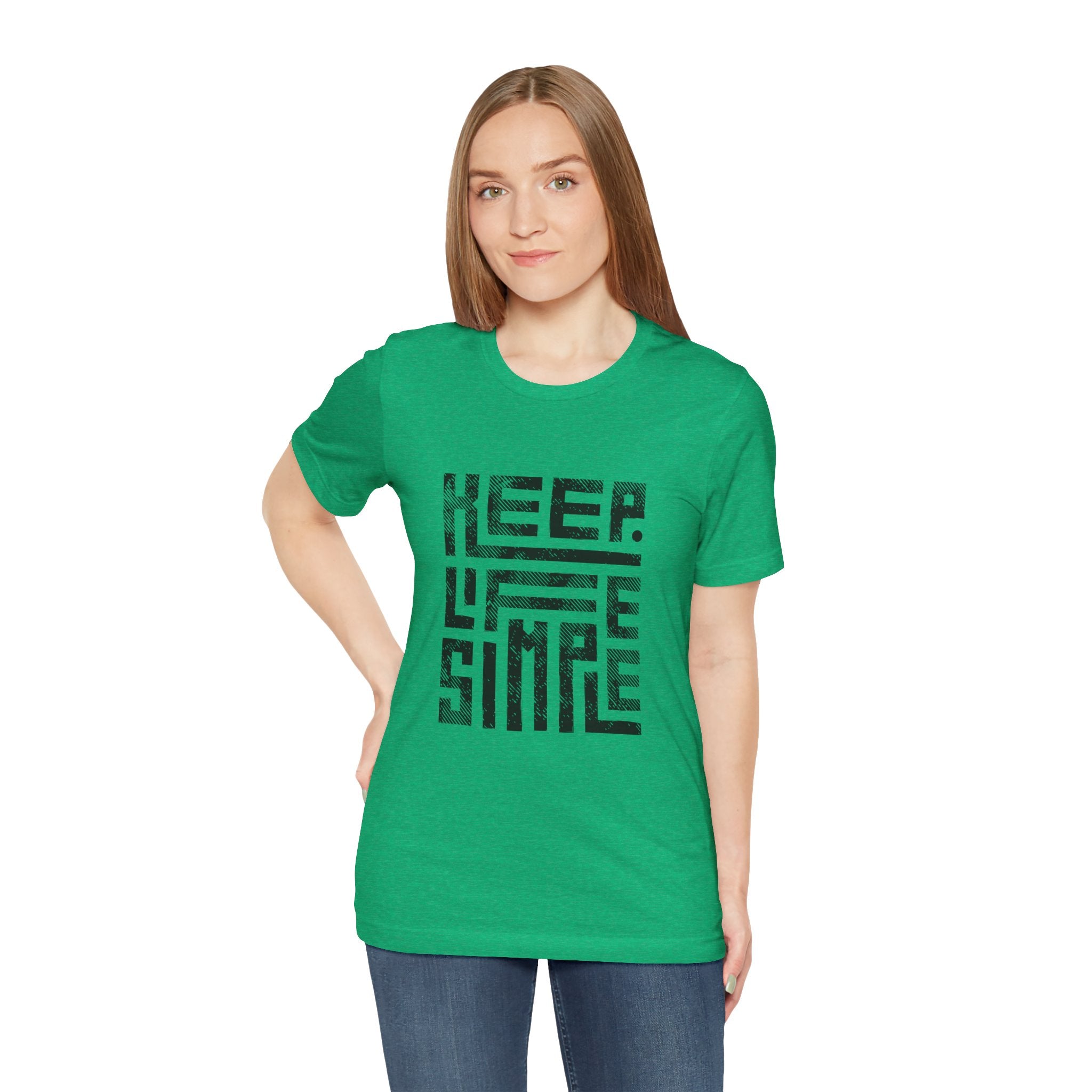 Keep Life Simple Tee | Unisex Jersey Shirt for Minimalists, Casual Wear, Everyday Fashion, Relaxed Style, Gift Idea