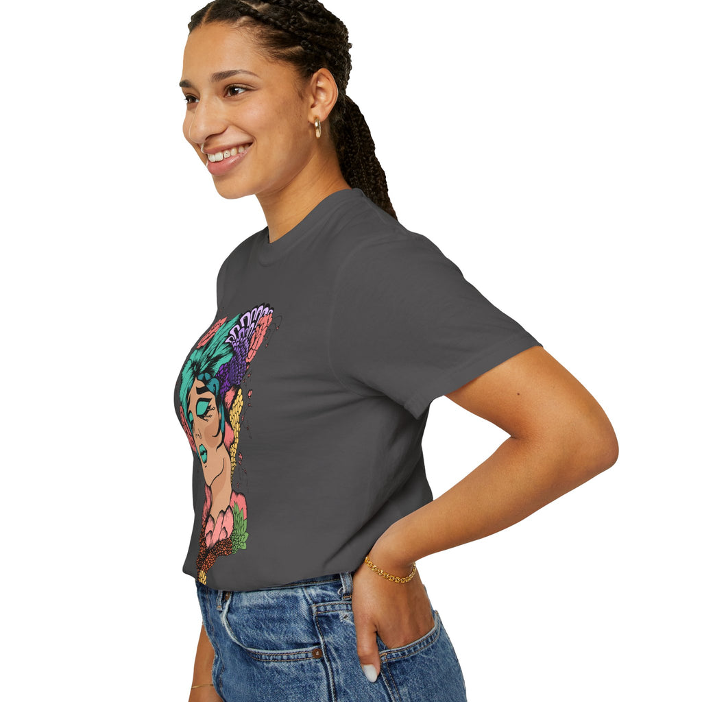 Floral Fantasy T-Shirt | Artistic Graphic Tee for Nature Lovers, Unique Gift, Casual Wear, Eco-Friendly Fashion