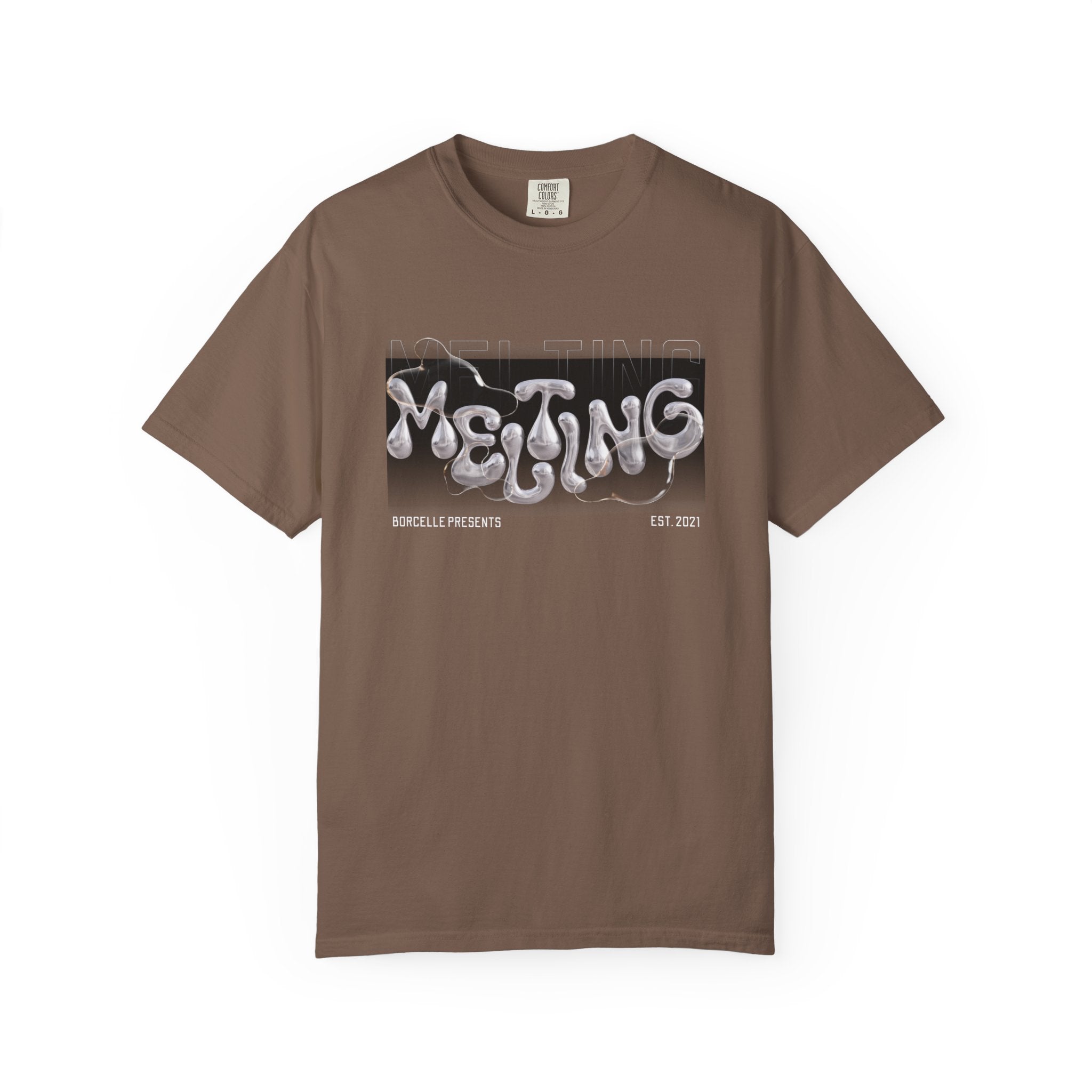 Melting Vibes Unisex Garment-Dyed T-shirt | Cool Graphic Tee for Art Lovers, Trendy Casual Wear, Unique Gift, Summer Style