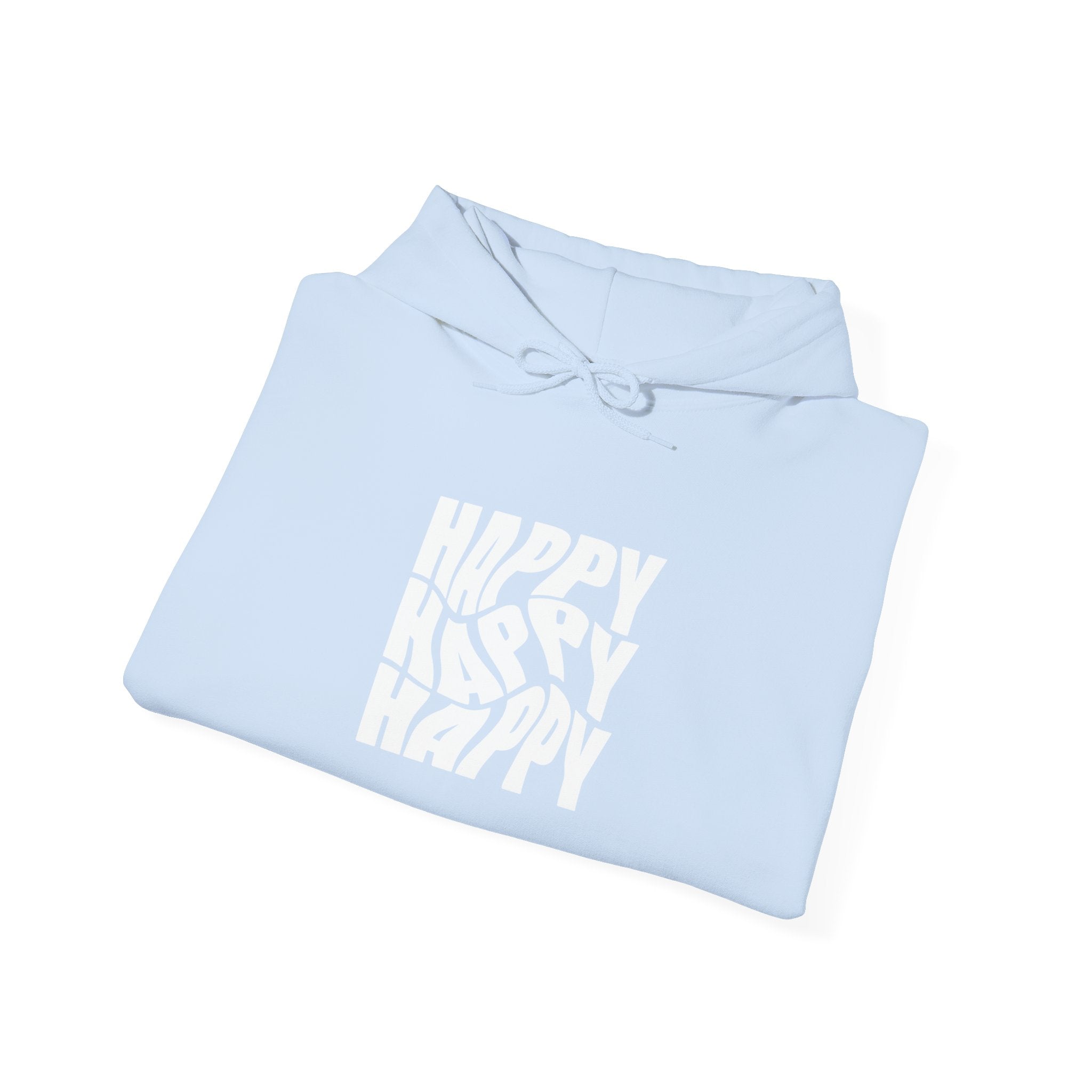 Happy Vibe Unisex Hoodie, Cozy Sweatshirt, Gift for Friends, Casual Wear, Birthday Gift, Everyday Comfort