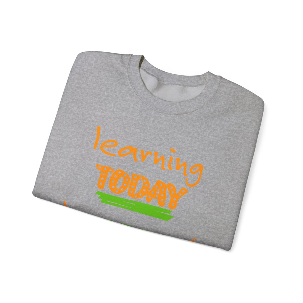 Inspirational Learning Sweatshirt, Motivational Crewneck, Education Apparel, Teacher Gift, Back to School Fashion